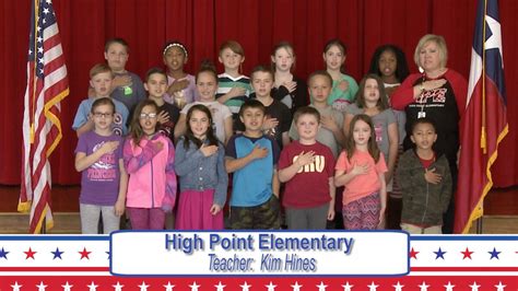 Daily Pledge High Point Elementary Mrs Hines Class