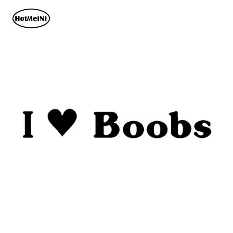 Buy Hotmeini 18cm I Love Boobs Girls Window Car Sticker Vinyl Decal Bumper Car