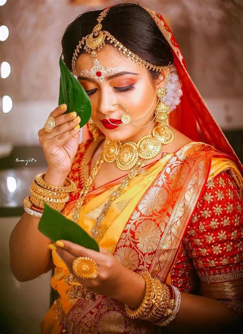 Bengali Bridal Makeup Indian Bride Makeup Indian Bride Outfits South Indian Bride Saree