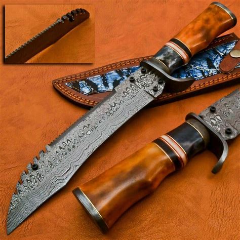 Custom Handmade Damascus Steel Hunting Knife Knife Hunting Knife