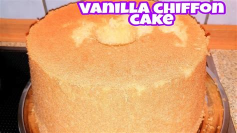 Easiest Way To Make Vanilla Chiffon Cake Recipe Youtube