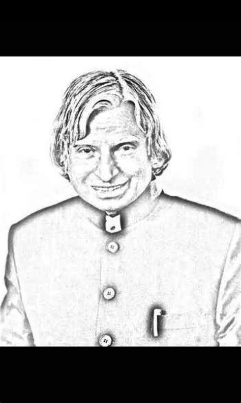 Apj abdul kalam described himself as a short boy with common looks. dr abdul kalam drawing - Brainly.in