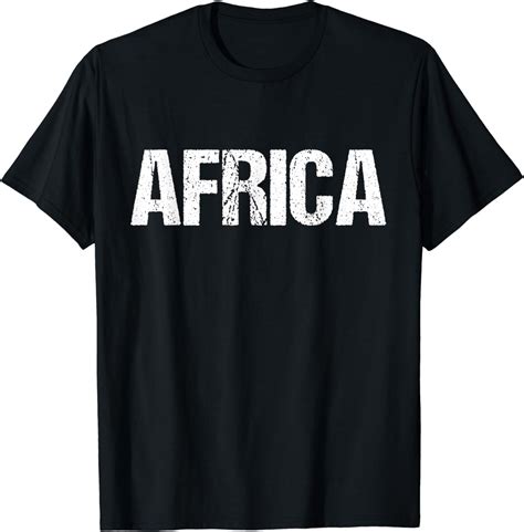 Shirt That Says Africa T Shirt Clothing Shoes And Jewelry