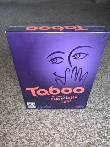 Taboo Board Game The Game Of Unspeakable Fun By Hasbro New Factory Sealed Ebay