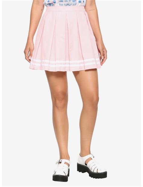 Pink Pleated Cheer Skirt Hot Topic