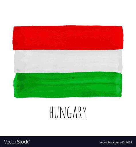 Hungary Flag Royalty Free Vector Image Vectorstock