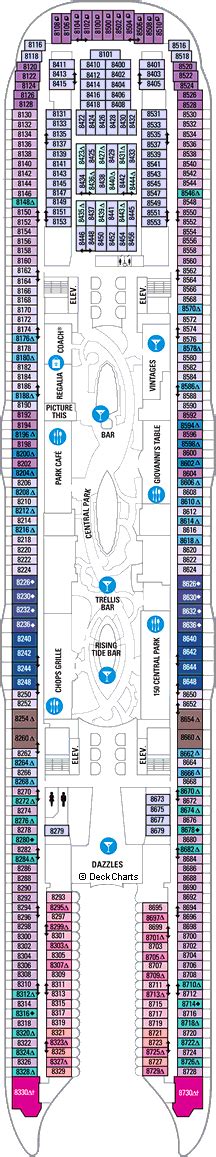 Allure of the seas cruise ship deck plan has 2745 staterooms for 6314 passengers served by 2150 crew. Royal Caribbean Allure of the Seas Deck Plans, Ship Layout ...
