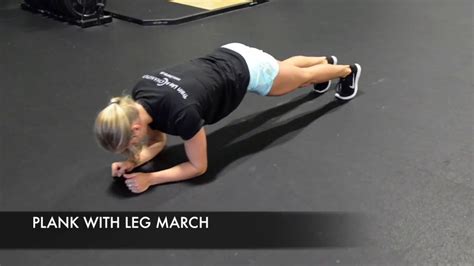 Plank With Leg Lift Youtube