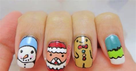 christmas characters nail art chichicho nail art addicts