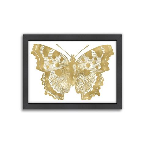 Americanflat Butterfly 1 Framed Wall Art White Butterfly Wall Art