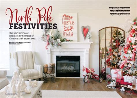 My Christmas Decor Published In A Magazine Design Dazzle