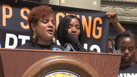 Mothers Of Gun Violence Victims Speak Outside Milwaukee County Courthouse