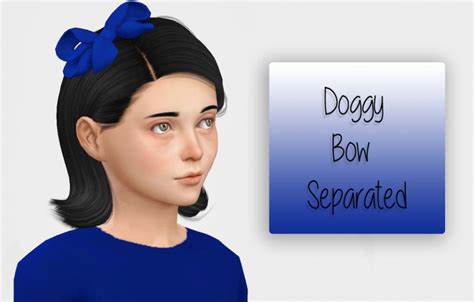 Doggy Bow Separated Kids Version At Simiracle Sims 4 Updates