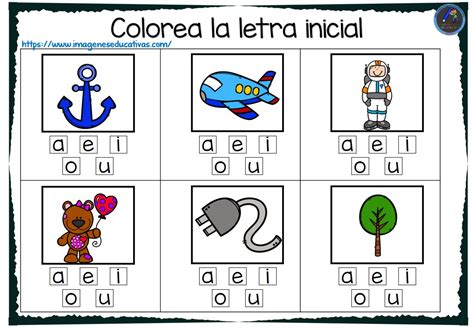 Las letras m y n. PINTA LA LETRA INICIAL (2) - Imagenes Educativas