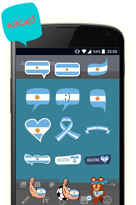 Descarga De Apk De Sticker Bandera Argentina Para Android