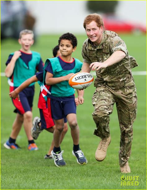 Prince Harry Rocks Uniform To Play Touch Rugby With Kids In New Zealand