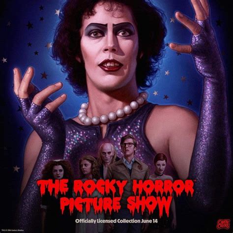 The Rocky Horror Picture Show Poster With An Evil Woman Holding Her Hands Up In Front Of Her Face