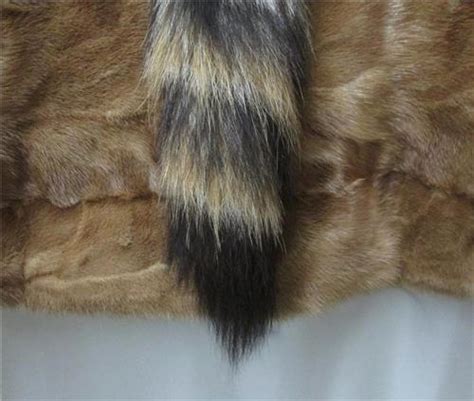 Genuine Cross Fox Fur Tail L 175 Natural Beauty Fur Liquidation