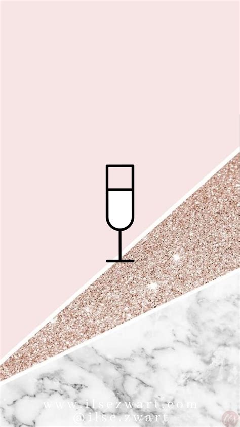 Pink Glitter Marble Instagram Highlight Icons By