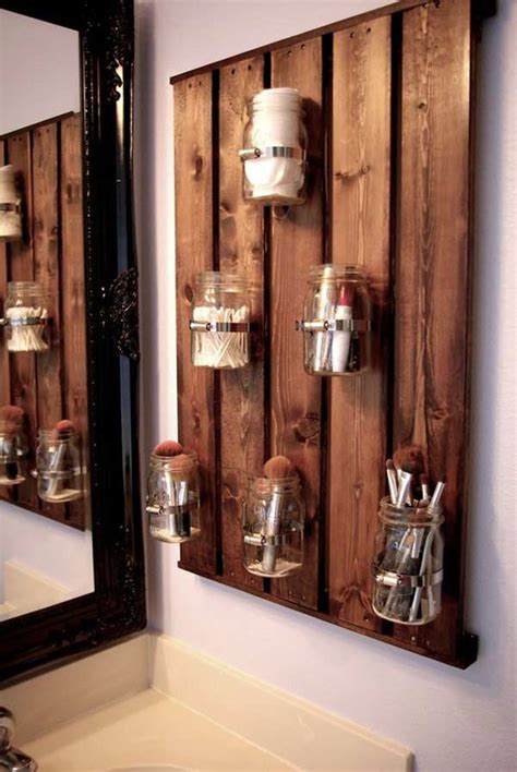 Even the smallest of bathrooms, ones without cabinets and drawers, can look amazi. 30 Brilliant DIY Bathroom Storage Ideas - Amazing DIY ...