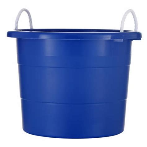 United Solutions 19 Gallon Large Plastic Utility Tub W Rope Handle