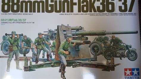 Tamiya 88mm Flak Gun 3637 Inbox Review Youtube