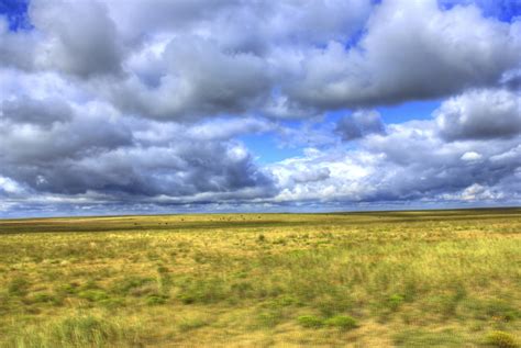 Clouds Over The Plains At Mount Sunflower Kansas Image Free Stock