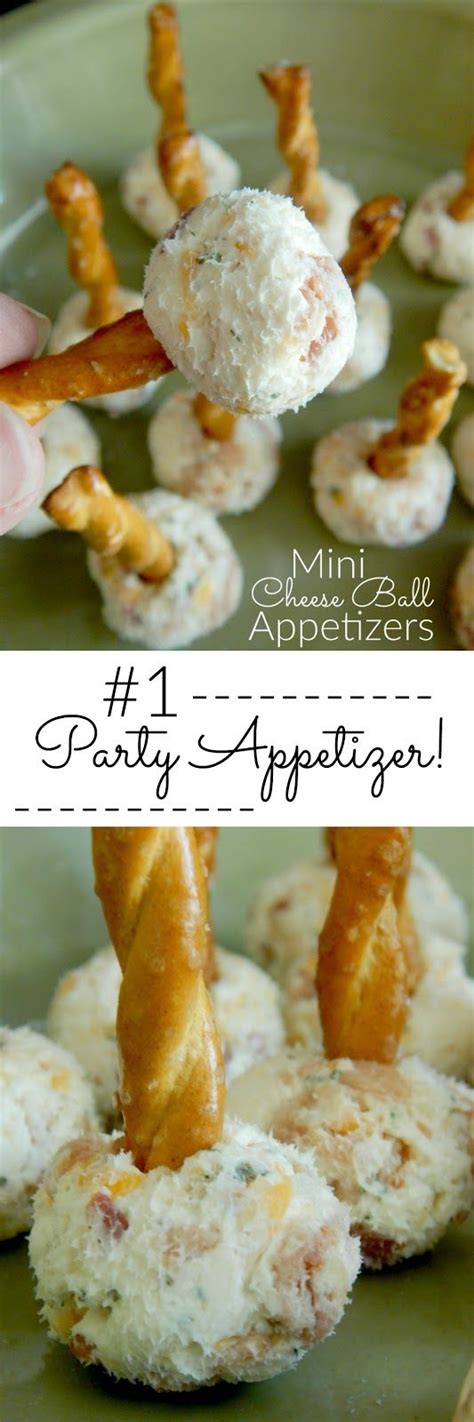 Healthy, super yummy, best served cold. Mini Cheese Ball Appetizers | Savory snacks, Cold ...