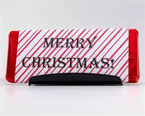 These wrappers are such a fun way to give a christmas favor! Large Merry Christmas candy bar | Christmas candy bar, Christmas candy, Candy