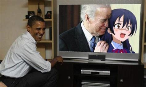 Joe Biden Gets Too Close To Anime Girls Kotaku Australia