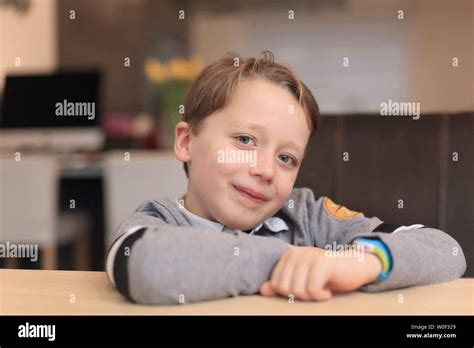 Portrait Of A Young Boy Stock Photo Alamy