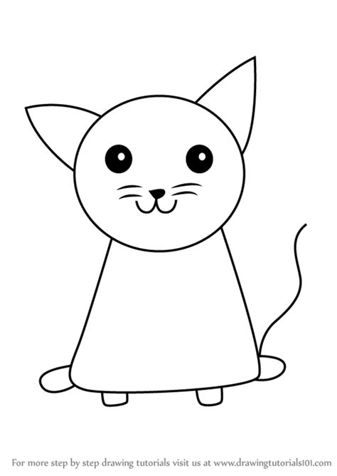 Get the dog directed drawing printables here. Learn How to Draw a Cat for Kids (Animals for Kids) Step ...