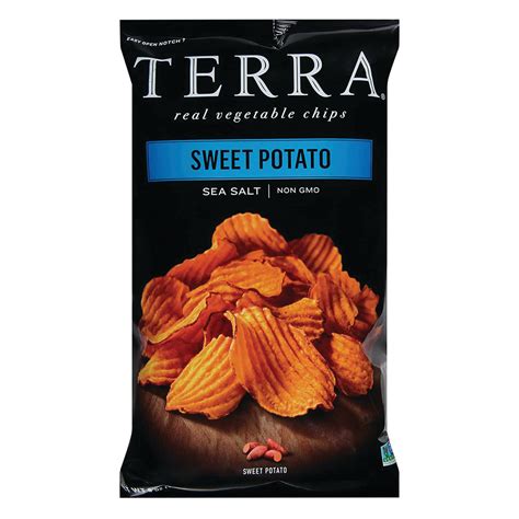 Terra Chips Krinkle Cut Sweet Potato Sea Salt 6 Oz Bag Nassau Candy
