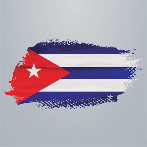 Cuba Flag Brush 2632079 Vector Art At Vecteezy