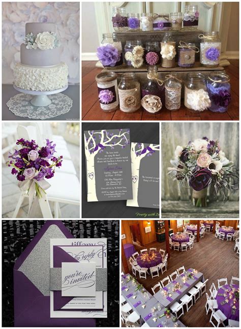 Lavender wedding decor ideas are very exquisite and beautiful. Purple & Gray Wedding Ideas - Rustic Wedding Chic