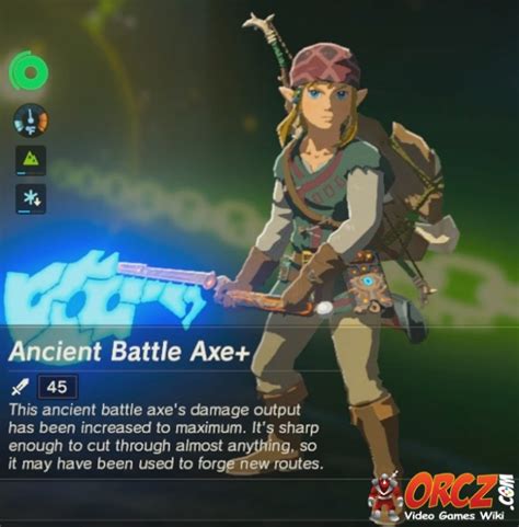Breath Of The Wild Ancient Battle Axe The Video Games Wiki