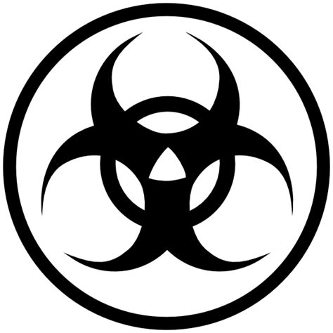 Biohazard In Circle Sticker