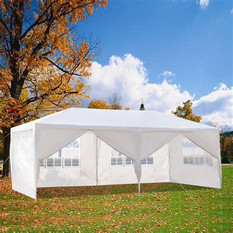 Ktaxon 10x20 Outdoor Gazebo Canopy Wedding Party Tent With 6