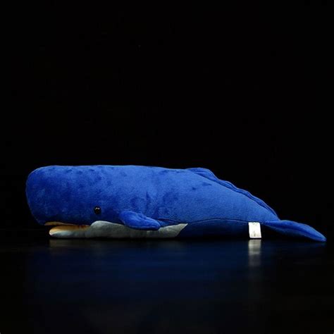 54cm Lifelike Sperm Whale Simulation Stuffed Toys Soft Sea Animals