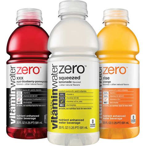 Glaceau Vitamin Water Zero Nutrition Label Blog Dandk