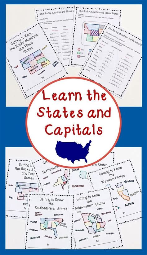 Us States And Capitals Unit States And Capitals How To Memorize