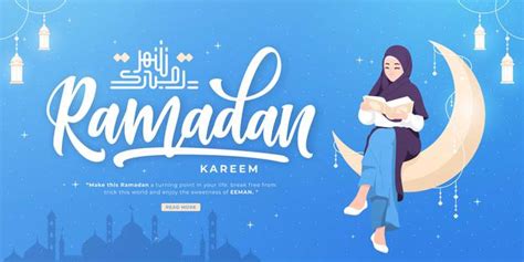 Premium Vector Beautiful Happy Ramadan Mubarak Banner