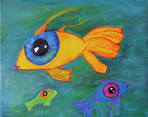 Fish Eyes In Paint