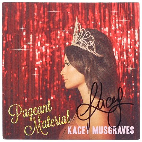 Kacey Musgraves Signed Pageant Material CD Album Cover With Sealed CD In Original Packaging