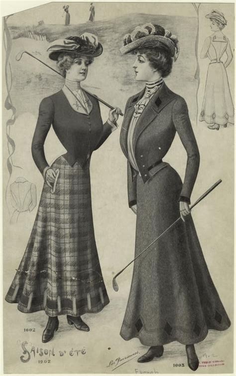 Womens Golfing Costumes From 1902 They Look Not
