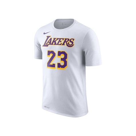 T Shirt Nba Lebron James Los Angeles Lakers Nike Nameandnumber Dri Fit Basket4ballers