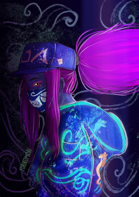 Kda Akali Neon Wallpapers Wallpaper Cave