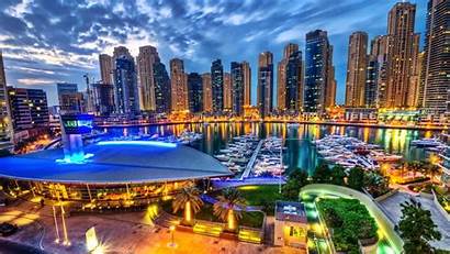 Dubai Night Wallpapers Desktop United Emirates Arab
