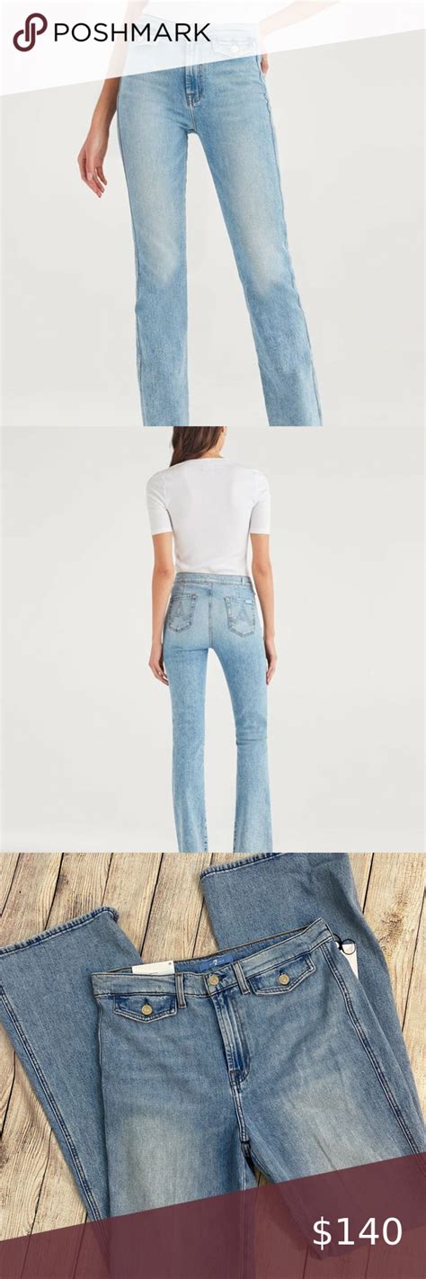 7 for all mankind high rise flare jeans flare jeans flare leg jeans wide leg denim