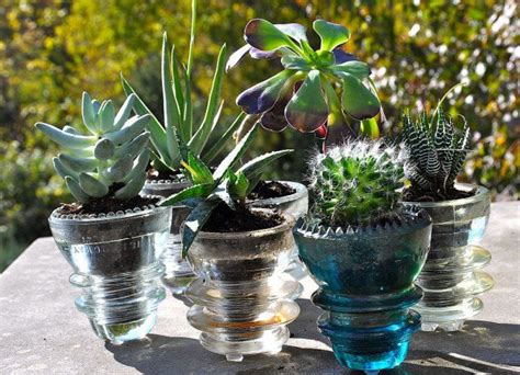 30 Delicate Projects That Repurpose Old Glass Insulators Do It